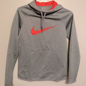 Women’s Grey Big Logo Nike Hoodie